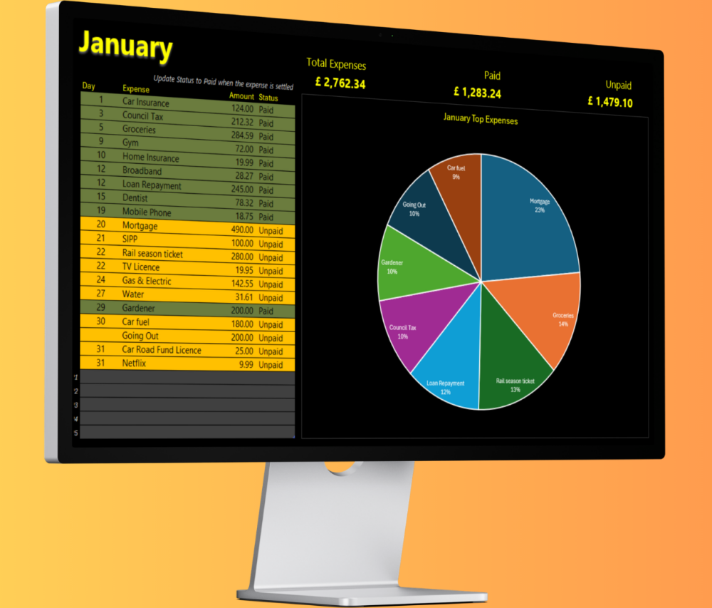 Monthly Expenses Tracker